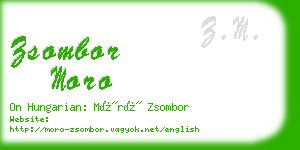 zsombor moro business card